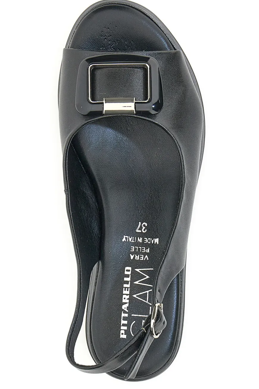 Sandalo Slingback Pittarello Glam 19418 Nero