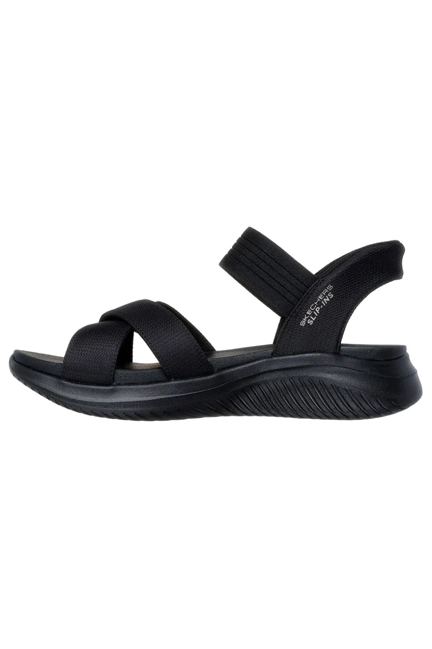 Sandalo Slingback Vegani neri Skechers Ultra Flex 3.0 - Never Better