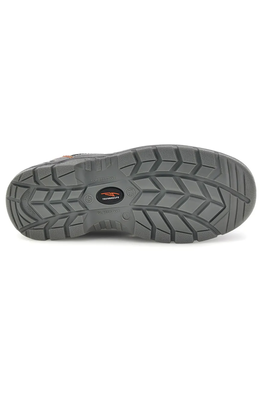 Scarpa Antinfortunistica Bassa Nera con Dettagli Arancio Technosafe TSS2002S1P