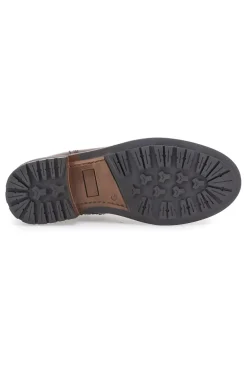 Scarpa Stringata Alta In Vera Pelle Marrone Altemberg 2412