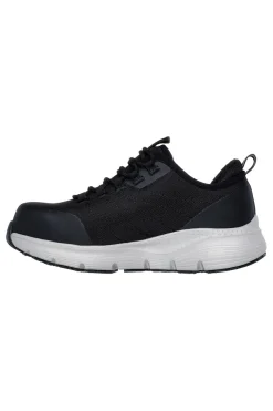 Scarpe Antinfortunistica Nere e Grigie Skechers Work Slip-Resistant: Arch Fit - Ebinal S3 SRC