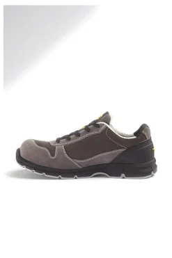 Scarpe antinfortunistiche grigie in pelle antigraffio Diadora RUN LOW MET FREE S3L FO SR ESD