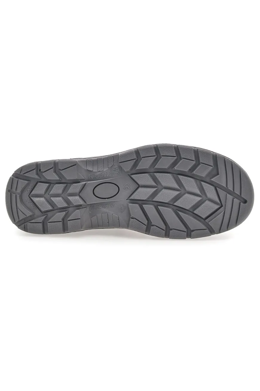 Scarpe antinfortunistiche nero e rosso in pelle Black shoot 623 S3 SRC
