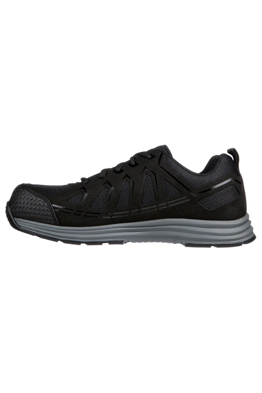 Scarpe Antinfortunistiche Nere Skechers Work: Malad II Comp Toe S1 P SRA ESD