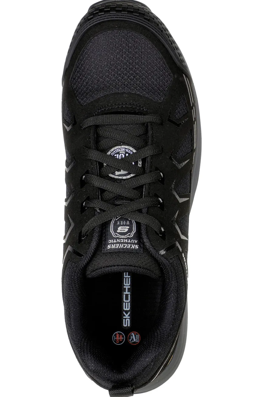 Scarpe Antinfortunistiche Nere Skechers Work: Malad II Comp Toe S1 P SRA ESD