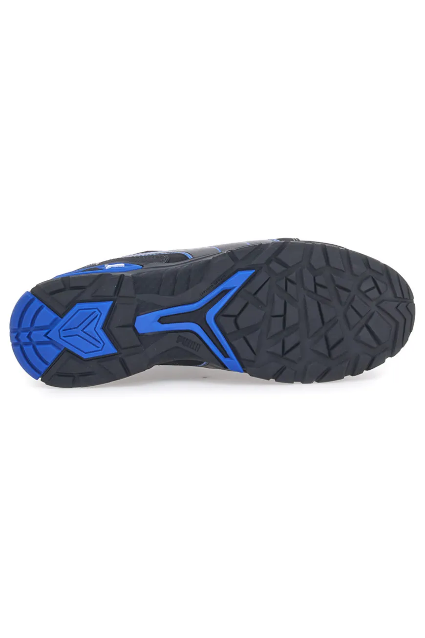 Scarpe antinfortunistiche nere e blu S3L Puma Rio Low Safety