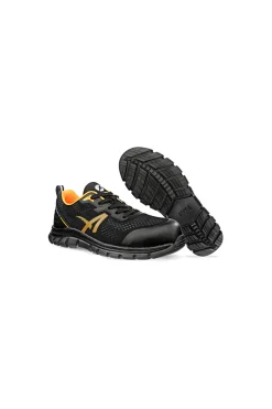 Scarpe antinfortunistiche nere leggere S1PS SR Albatros Levitate Orange Low