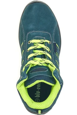 Scarpe antinfortunistiche verdi inserti fluo S1P Blue energy BS 90 S1P SR