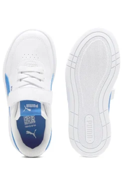 Scarpe bianche con dettagli azzurri Puma Court Classic Clean AC+ PS