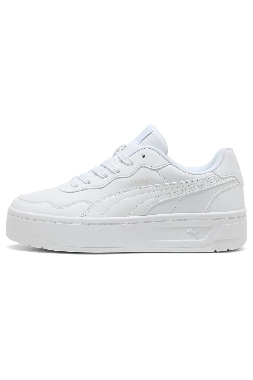 Scarpe bianche con suola platform Puma Court Lally Skye
