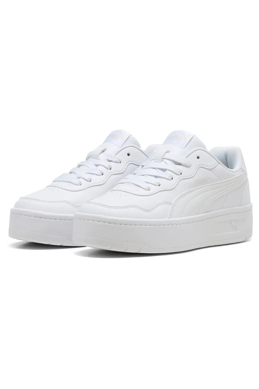 Scarpe bianche con suola platform Puma Court Lally Skye