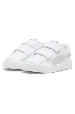 Scarpe bianche e argento con chiusura a strappo Puma Rickie Classic V Inf