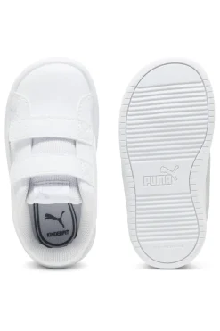 Scarpe bianche e argento con chiusura a strappo Puma Rickie Classic V Inf