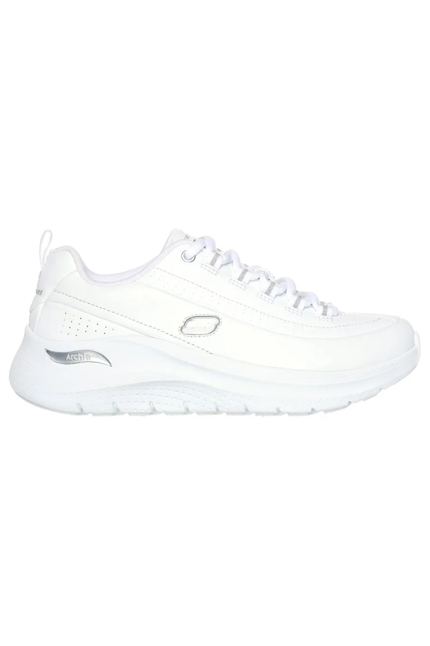 Scarpe bianche in pelle con supporto plantare Arch Fit Skechers ARCH FIT 2.0 STAR BOUND