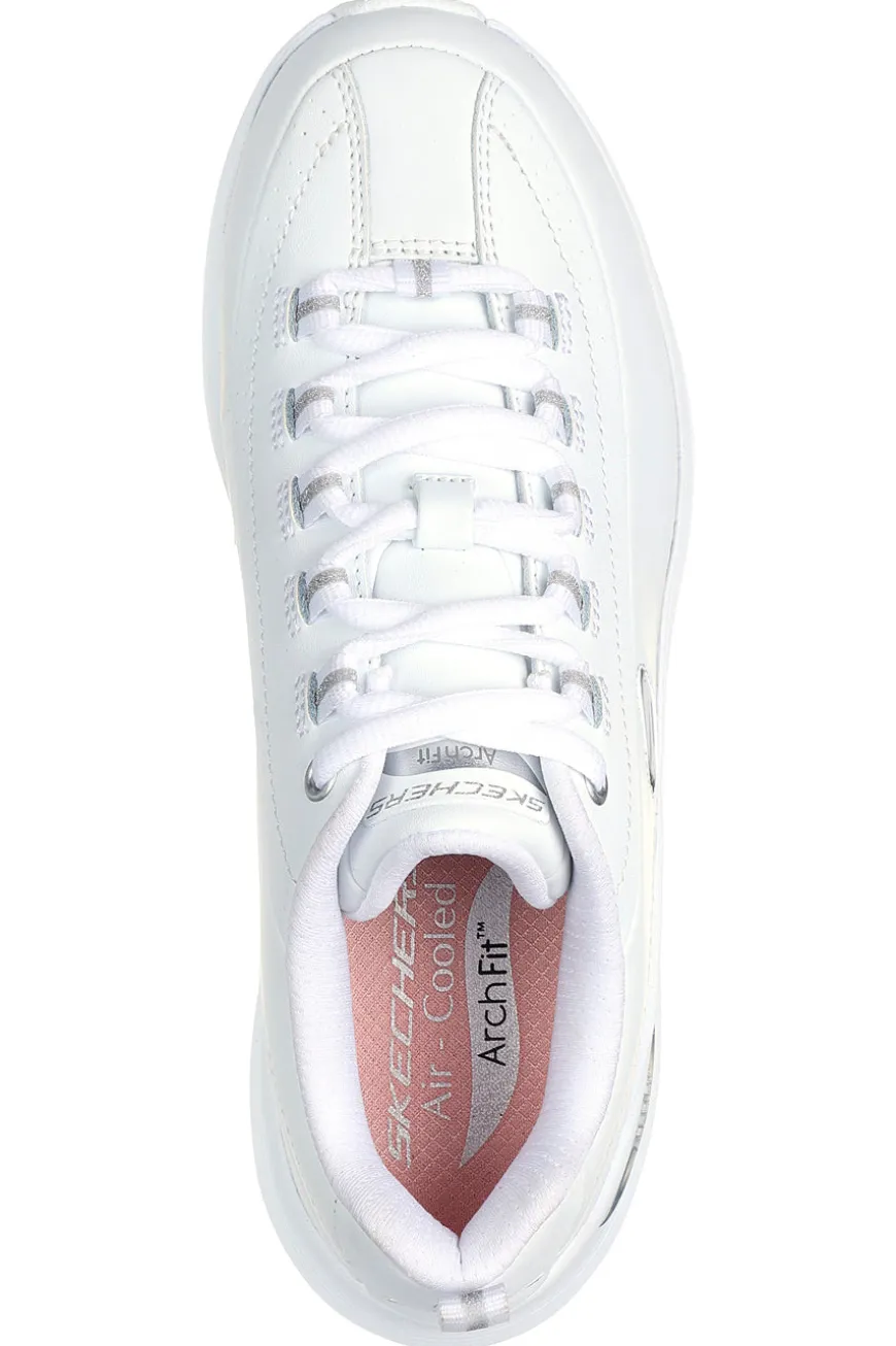 Scarpe bianche in pelle con supporto plantare Arch Fit Skechers ARCH FIT 2.0 STAR BOUND
