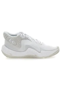 Scarpe bianche mid-cut da basket Under Armour Spawn 6 Mid
