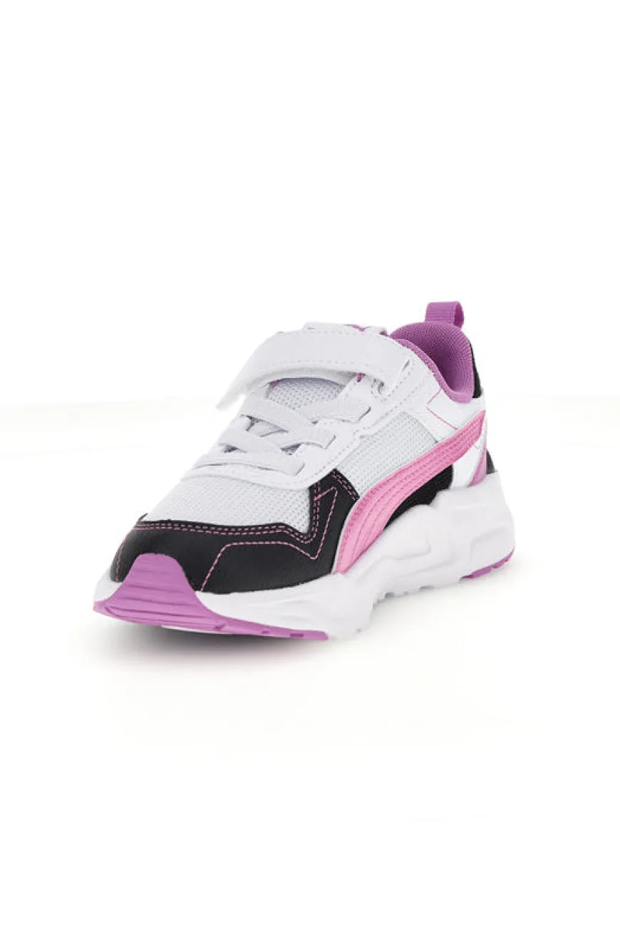 Scarpe bianche rosa nere con chiusura a strappo e lacci elastici Puma Trinity 2 LT Jelly Heaven AC+ PS