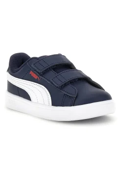 Scarpe blu bianche con chiusura a strappo Puma Rickie Classic V Inf
