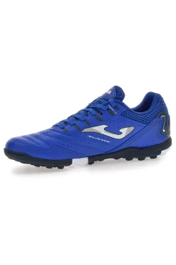 Scarpe blu calcio turf con tomaia traforata Joma Maxima 2404
