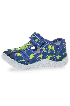 Scarpe blu con doppio strappo Pitt kids PK2492F