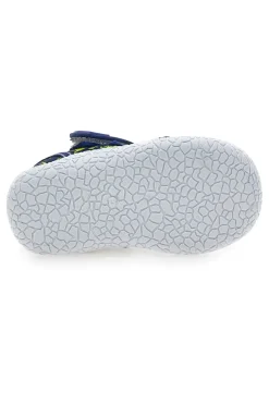 Scarpe blu con doppio strappo Pitt kids PK2492F