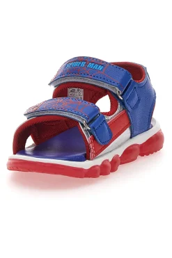 Scarpe blu e rosse con luci e stampa Spider-Man 11SP3N02LE