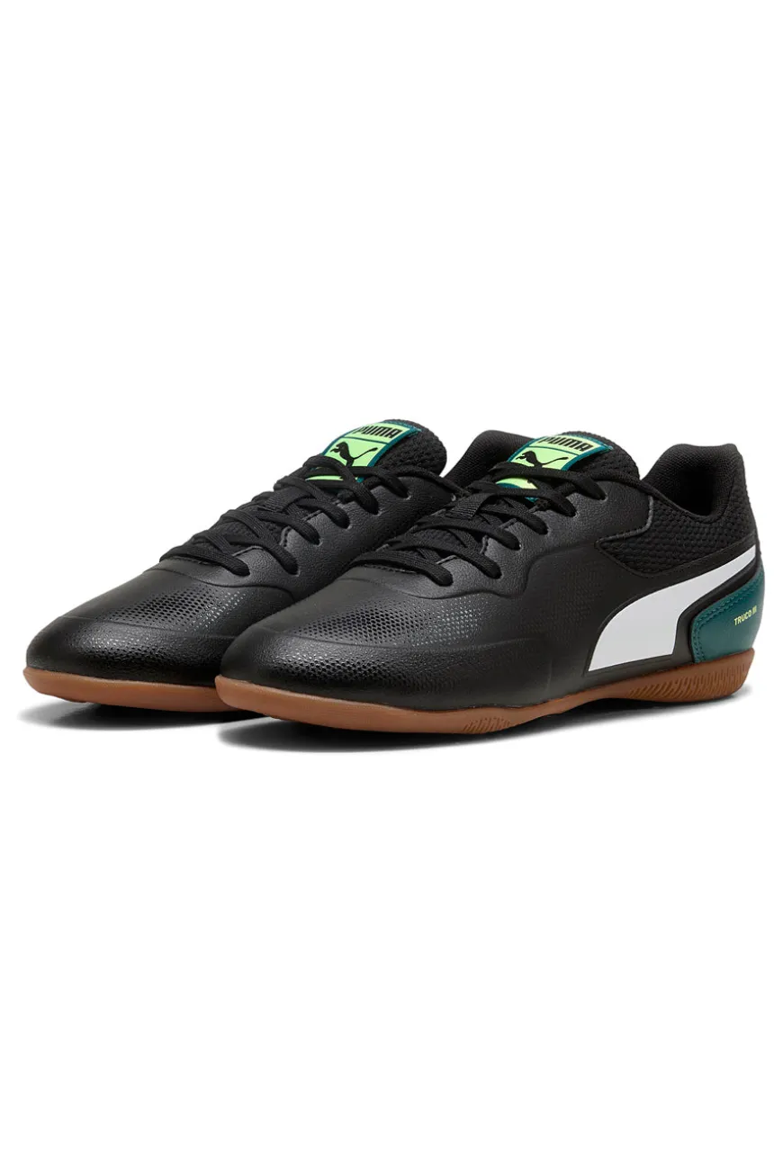 Scarpe calcetto nere con suola indoor Puma Truco III Jr