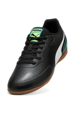 Scarpe calcetto nere con suola indoor Puma Truco III Jr