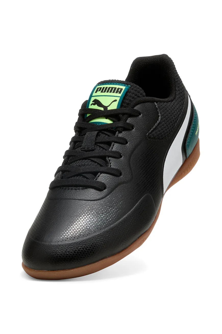 Scarpe calcetto nere con suola indoor Puma Truco III Jr