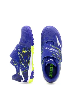 Scarpe calcio blu e gialle per terreno duro JOMA Super Copa Jr 2404