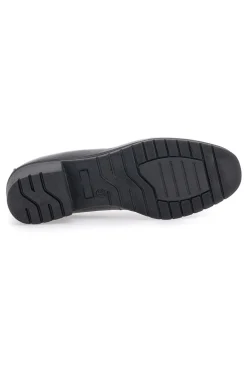 Scarpe comode nere in pelle con tacco basso e memory foam Pittarello 11574