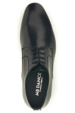 Scarpe da ballo blu con suola in cuoio stringate Mr.dance 1720P