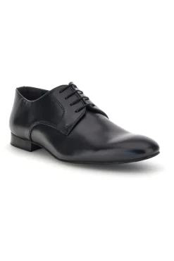 Scarpe da ballo blu con suola in cuoio stringate Mr.dance 1720P