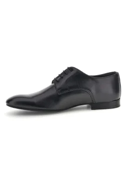 Scarpe da ballo blu con suola in cuoio stringate Mr.dance 1720P