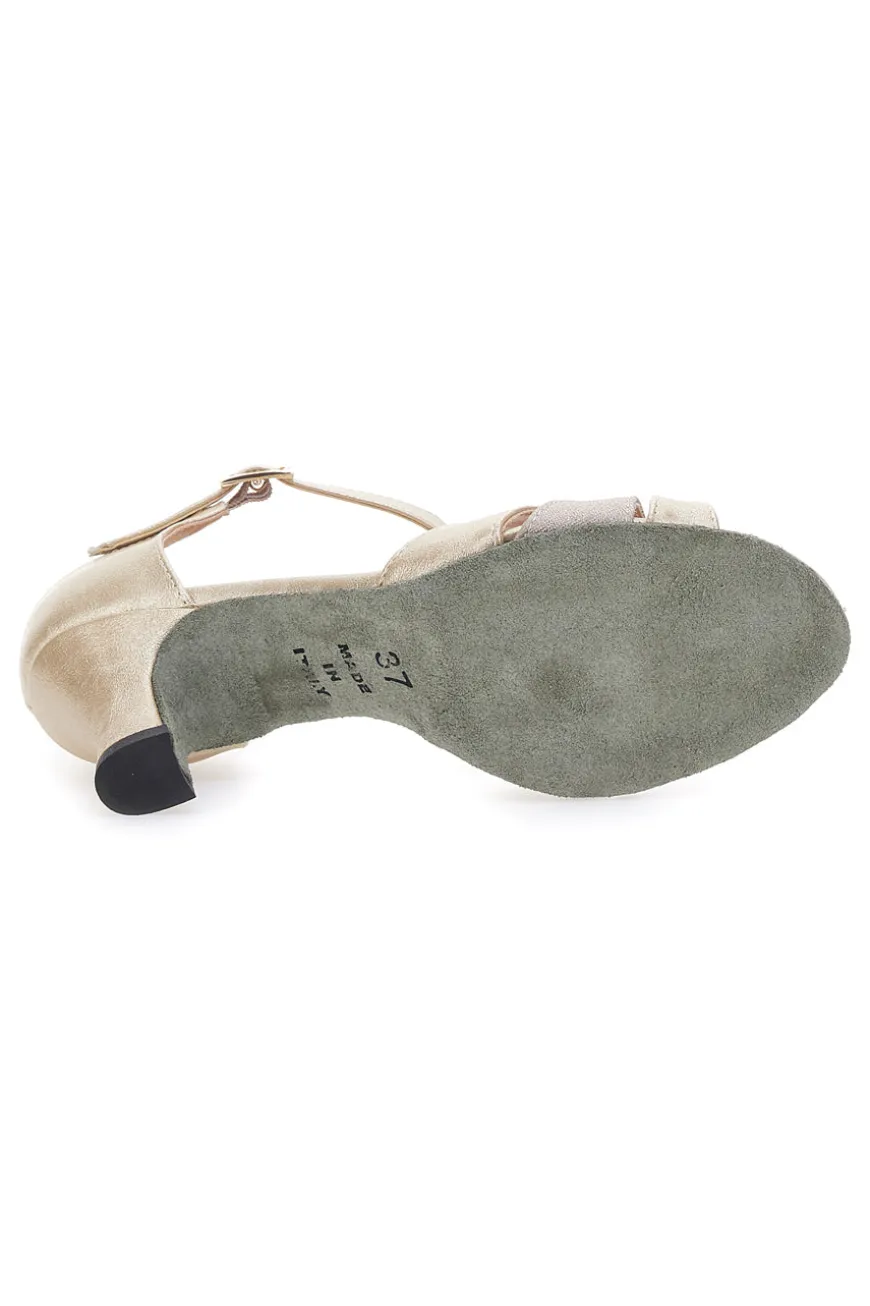 Scarpe da ballo dorate con cinturino THE FIRST DANCE 4559