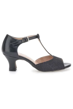 Scarpe da Ballo Nere con Suola in Pelle e Tacco Basso THE FIRST DANCE 5182