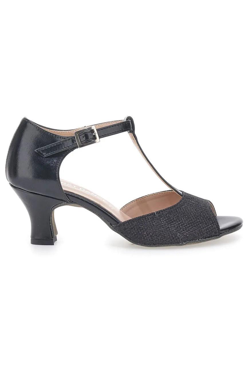 Scarpe da Ballo Nere con Suola in Pelle e Tacco Basso THE FIRST DANCE 5182