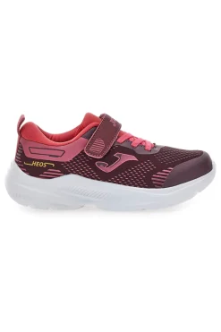 Scarpe da bambina bordeaux con chiusura a strappo Joma HEOS JR 2519