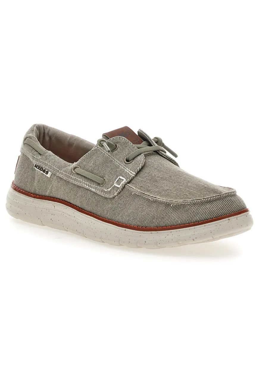 Scarpe da barca color cemento in tessuto Max dillan MXM618F08