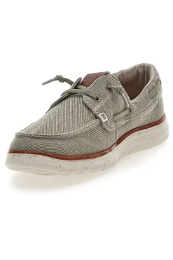 Scarpe da barca color cemento in tessuto Max dillan MXM618F08