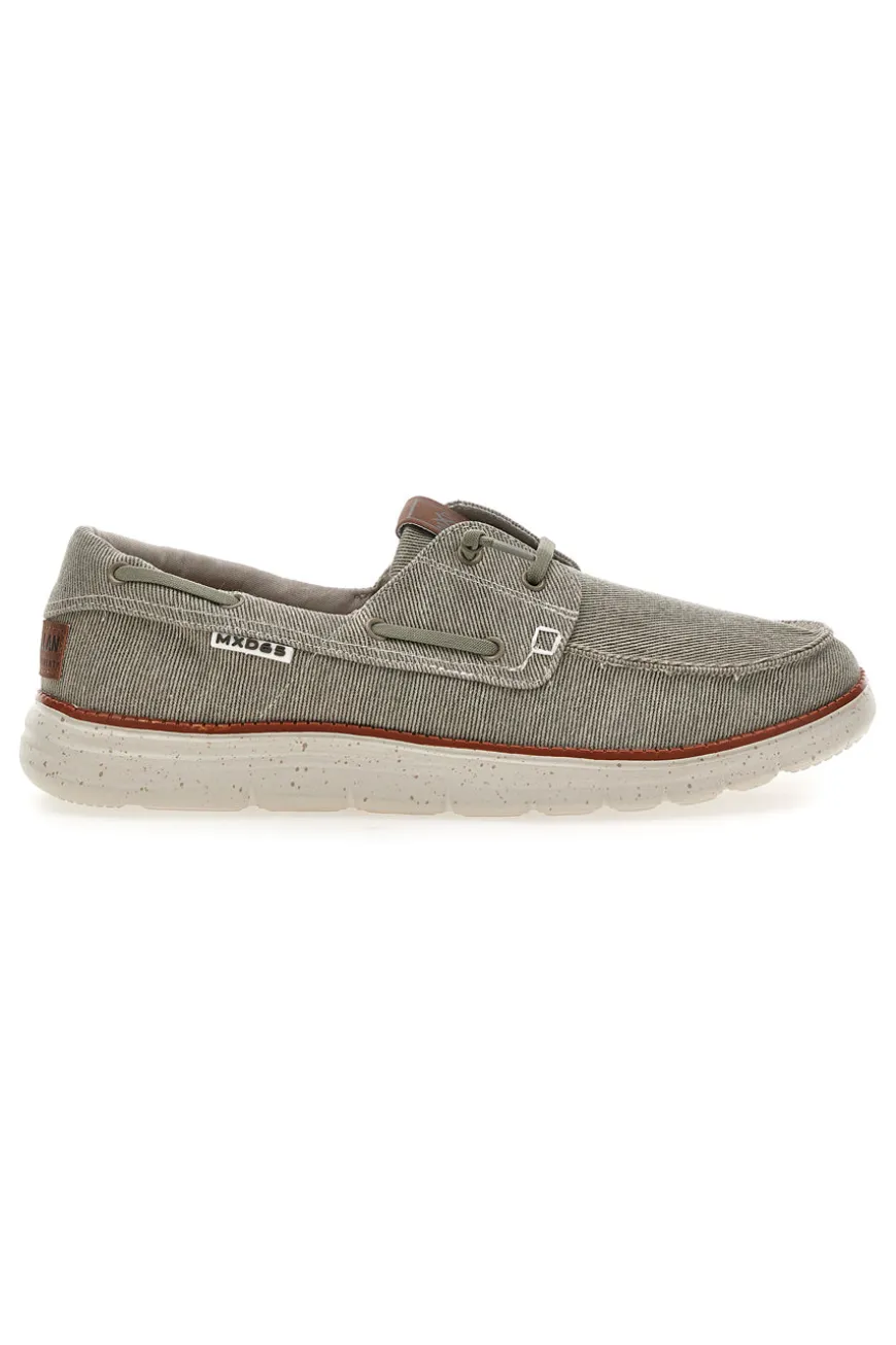 Scarpe da barca color cemento in tessuto Max dillan MXM618F08