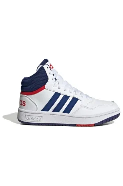 Scarpe da Basket Adidas Hoops Mid 3 K Bianche e Blu