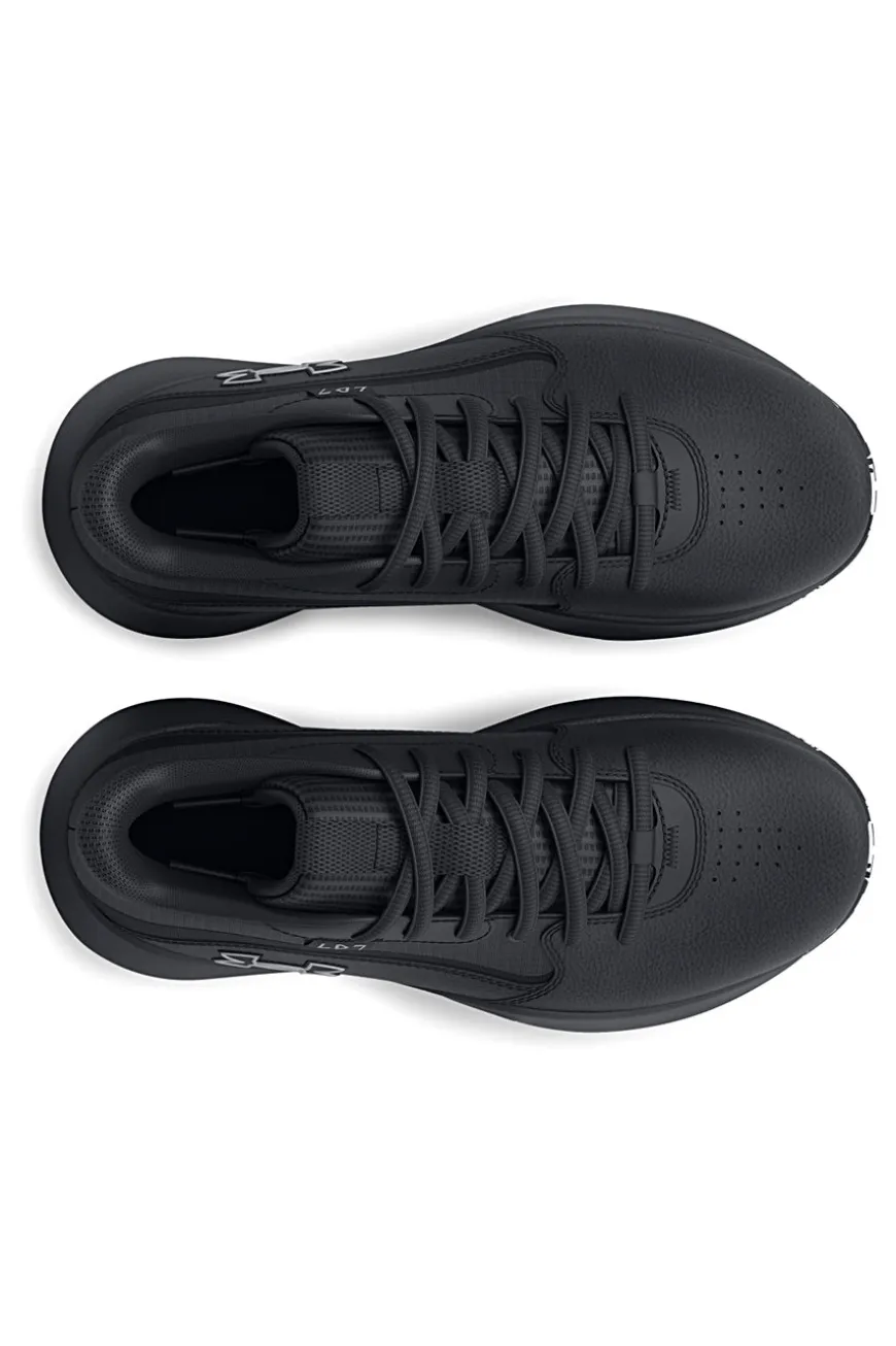 Scarpe da basket nere con suola grafica Under Armour GS Lockdown 7