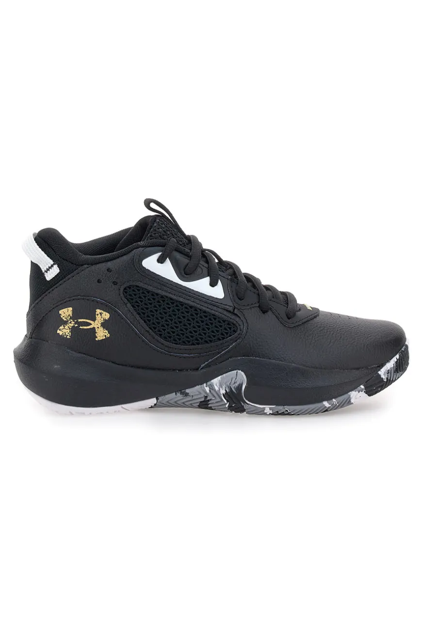 Scarpe da basket nere con suola grafica Under Armour GS Lockdown 6