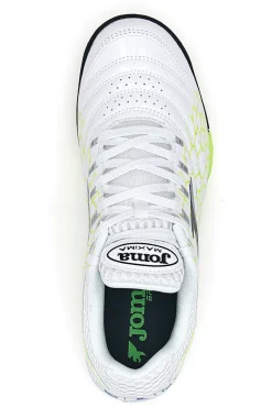 Scarpe da calcetto bianche con dettagli lime Joma Maxima 2532