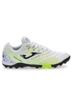 Scarpe da calcetto bianche con dettagli lime Joma Maxima 2532