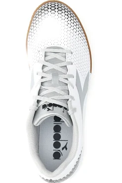 Scarpe da Calcetto Indoor Bianche con Logo Silver Diadora Pichichi 6 Idr