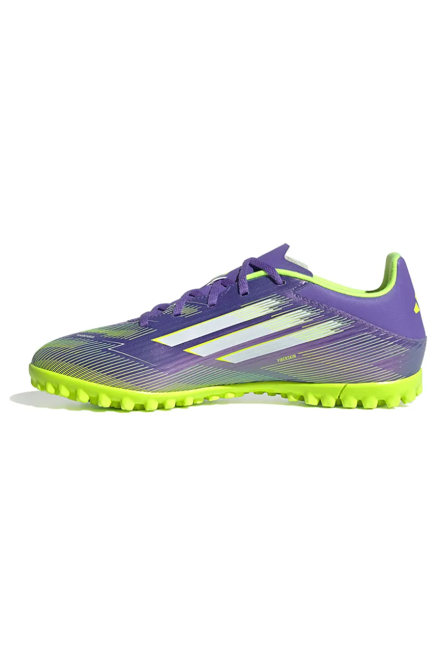 Scarpe da calcetto viola con suola turf Adidas F50 Club TF
