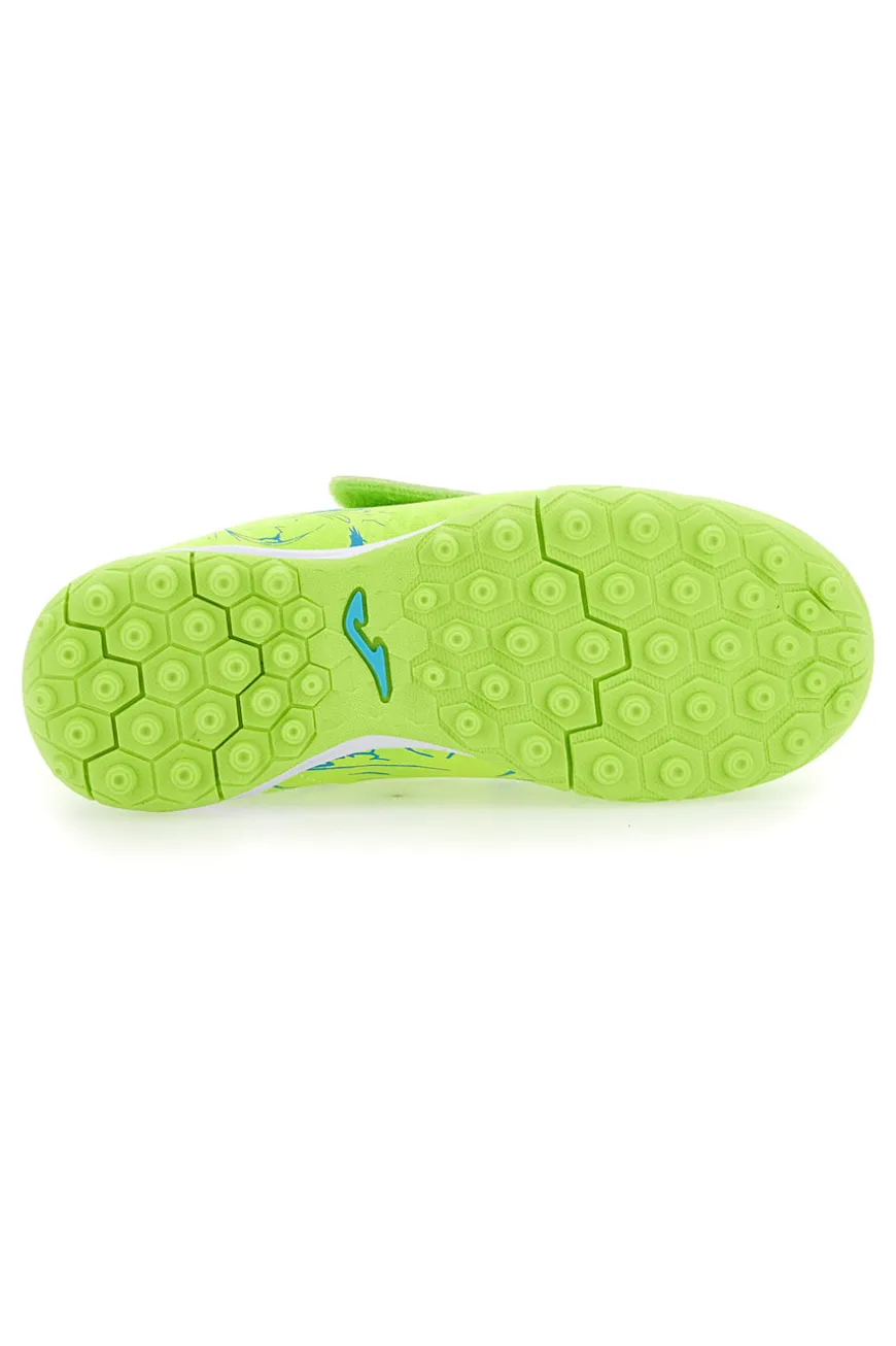 Scarpe da calcio a 5 verdi fluo con strappo Joma 2409TFVSCJW ND