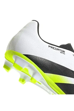 Scarpe da calcio bianche con dettagli giallo fluo Adidas Predator Club FG/MG